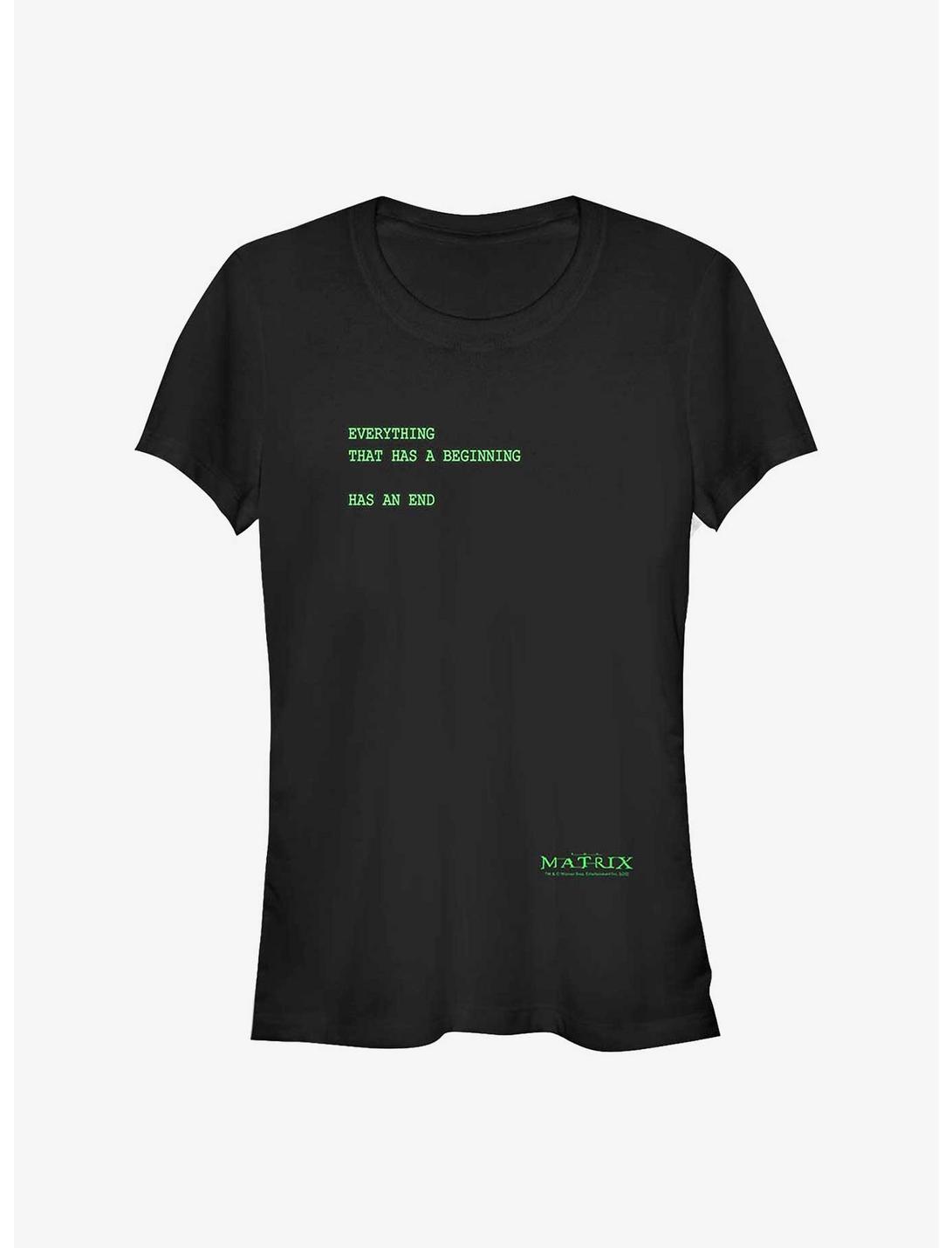 The Matrix Wake Up Girls T-Shirt, BLACK, hi-res