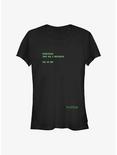 The Matrix Wake Up Girls T-Shirt, BLACK, hi-res