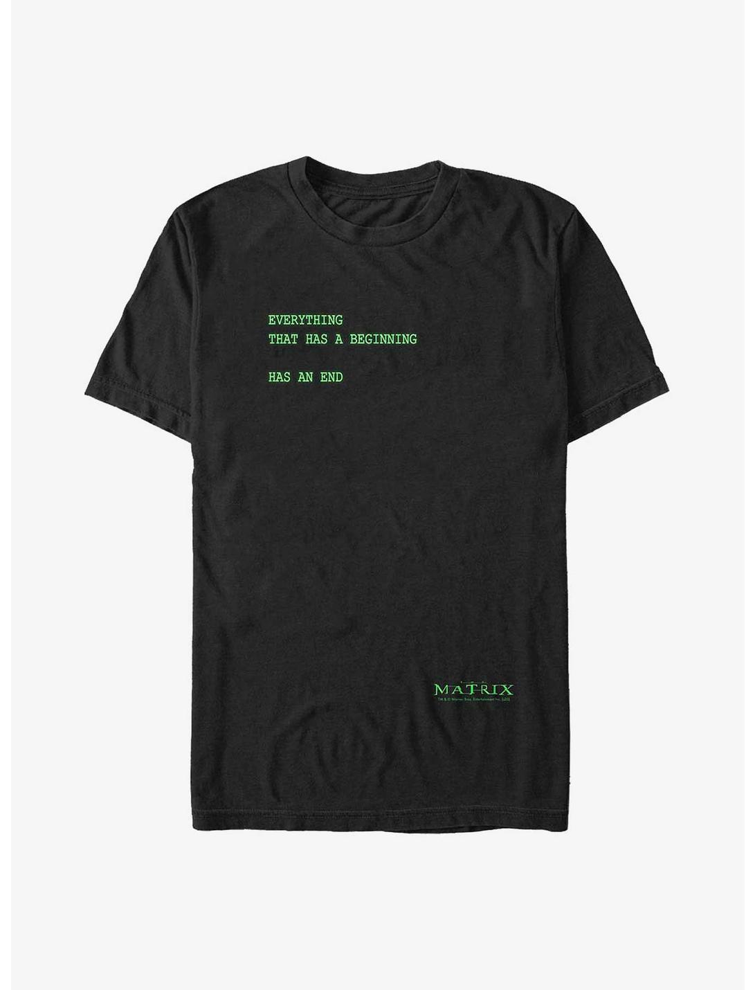 The Matrix Wake Up T-Shirt, BLACK, hi-res