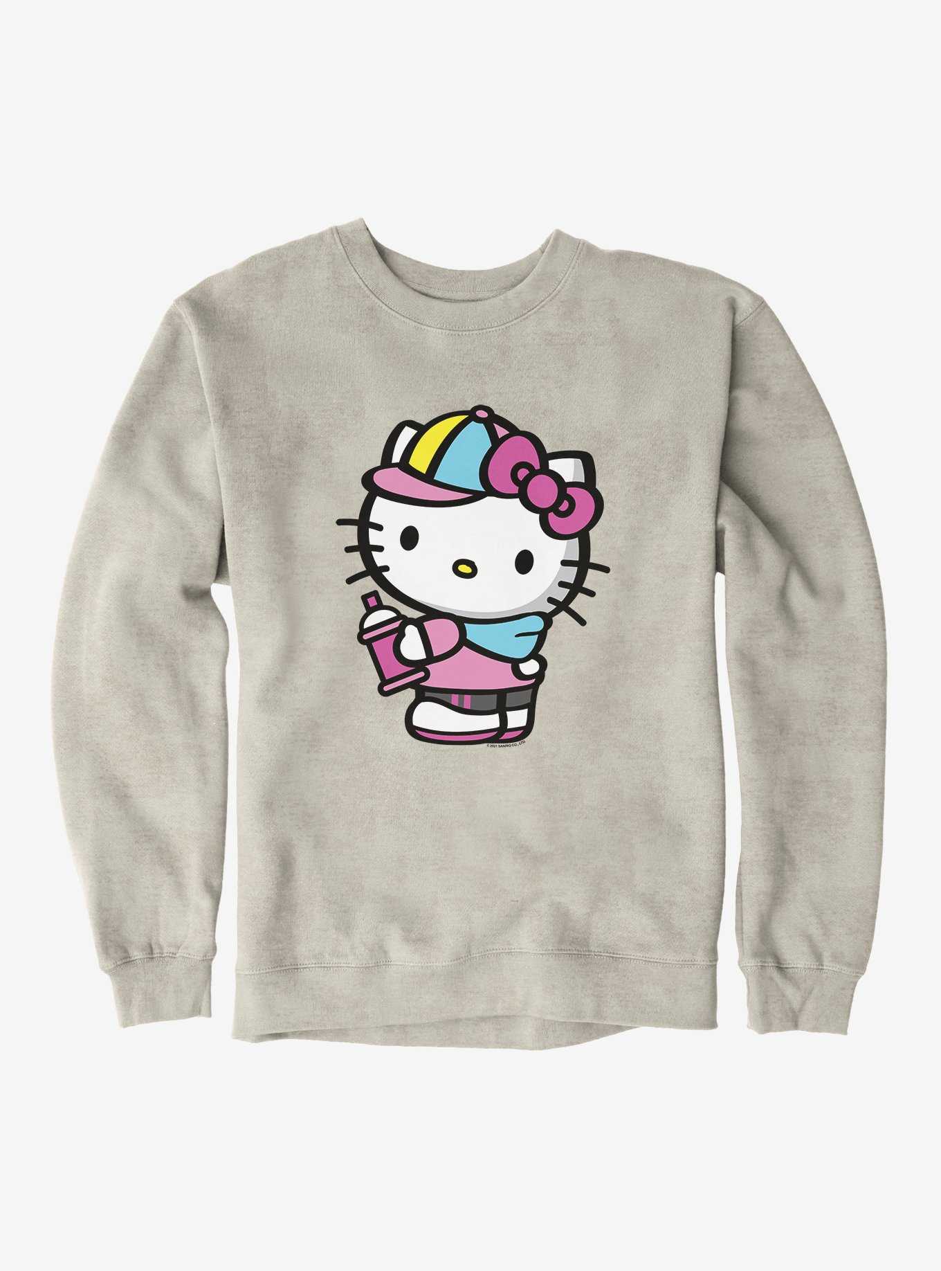 Hello Kitty Spray Can Side  Sweatshirt, , hi-res