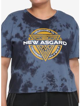 Her Universe Marvel Thor: Love And Thunder New Asgard Blue Wash Girls Crop T-Shirt Plus Size, , hi-res