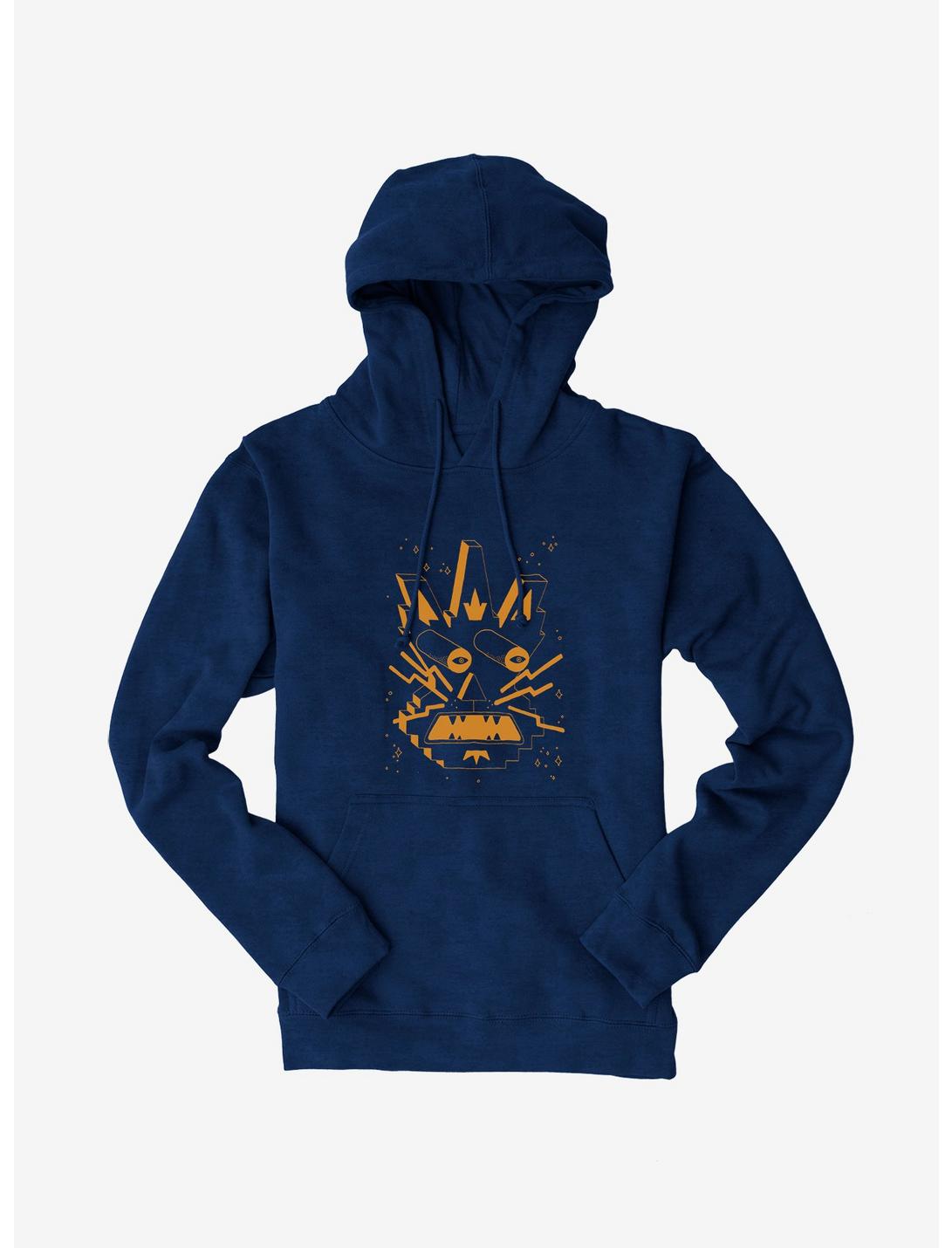 Rick And Morty Composite Cat Hoodie, NAVY, hi-res