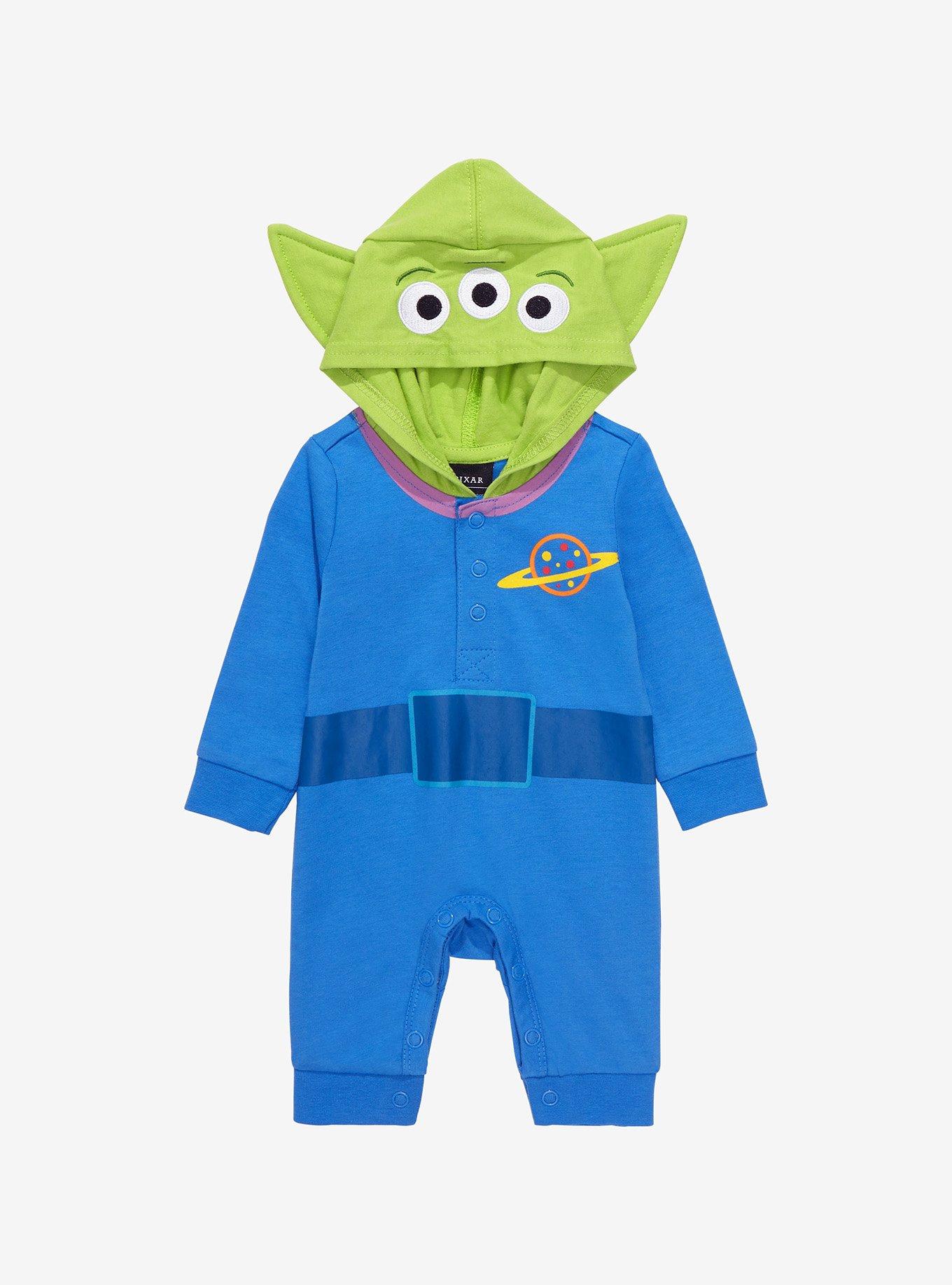 Disney Pixar Toy Story Little Green Men Infant One-Piece - BoxLunch Exclusive, SKY BLUE, hi-res