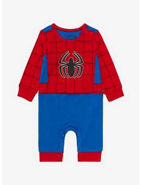 Marvel Spider-Man Spidey Outfit Infant One-Piece - BoxLunch Exclusive, , hi-res