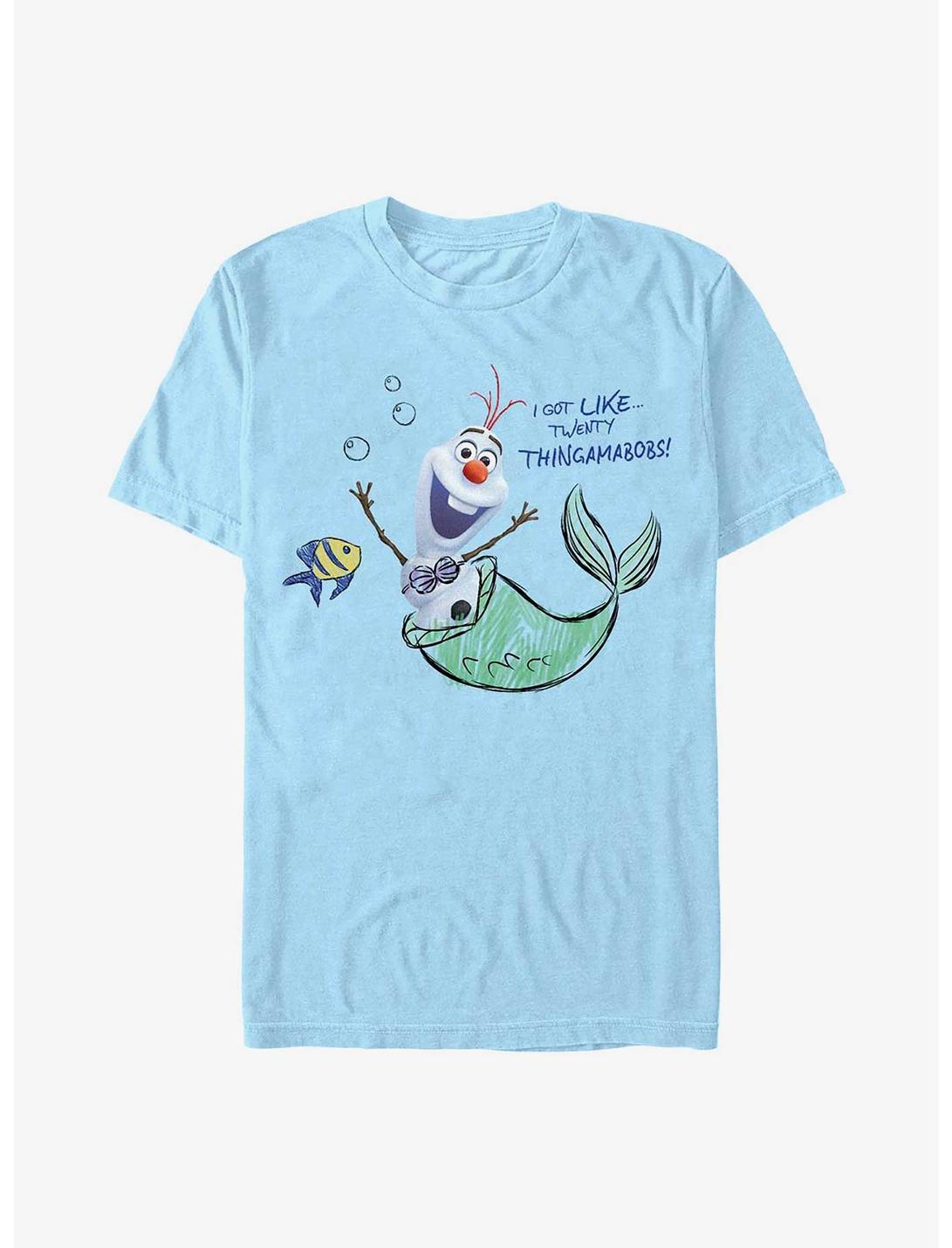 Disney Olaf Presents Ariel Mermaid Outfit T-Shirt, LT BLUE, hi-res