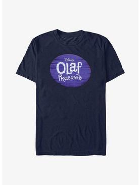 Disney Olaf Presents Logo T-Shirt, NAVY, hi-res