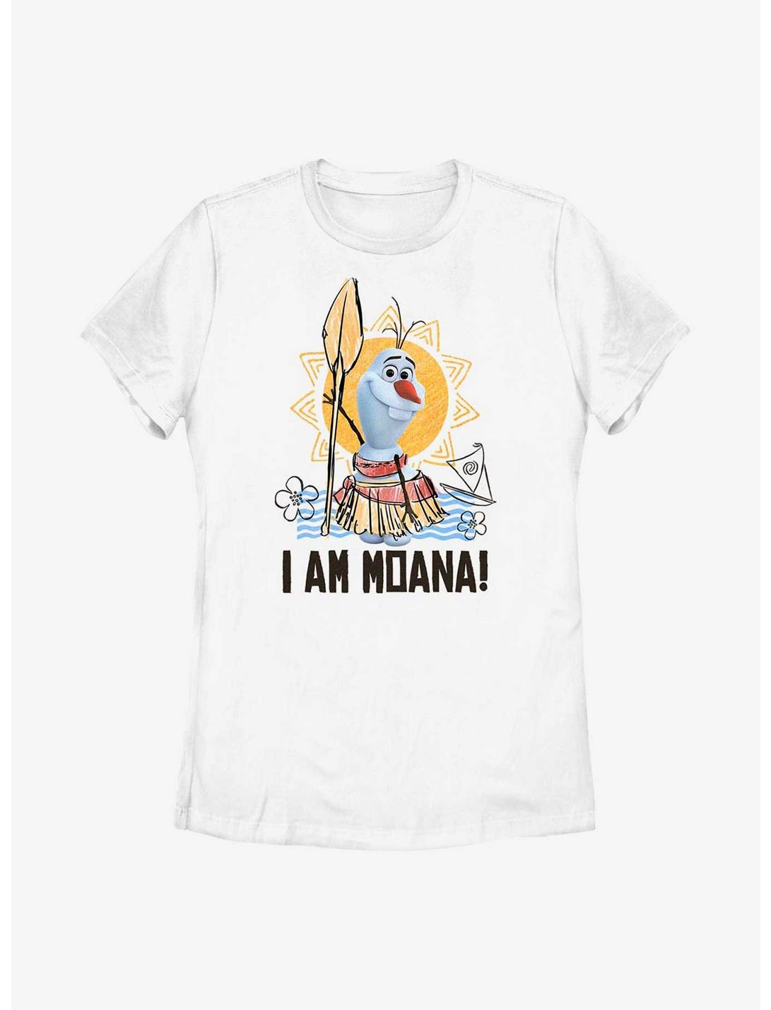 Disney Olaf Presents Moana Outfit Womens T-Shirt, WHITE, hi-res