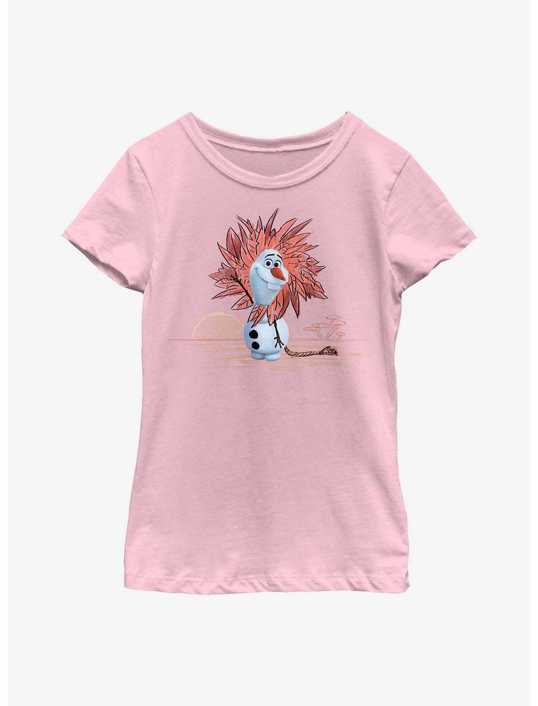 Disney Olaf Presents Lion King Outfit Youth Girls T-Shirt, PINK, hi-res