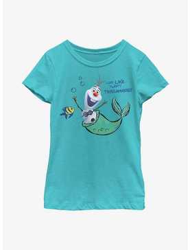 Disney Olaf Presents Ariel Mermaid Outfit Youth Girls T-Shirt, , hi-res