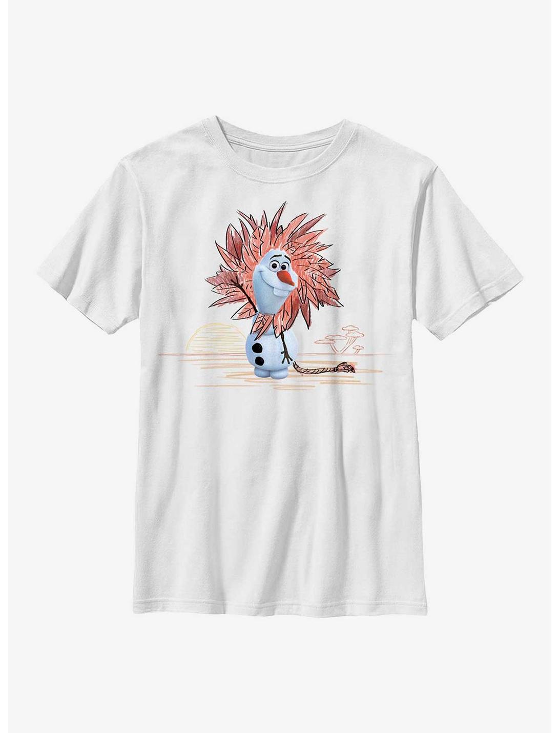 Disney Olaf Presents Lion King Outfit Youth T-Shirt, WHITE, hi-res