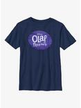 Disney Olaf Presents Logo Youth T-Shirt, NAVY, hi-res