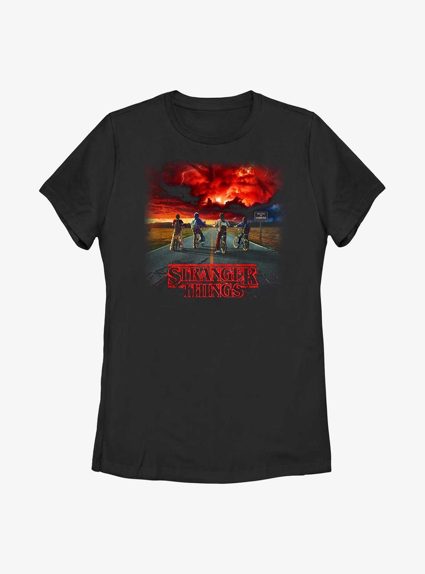 Stranger Things Where It Began Womens T-Shirt, BLACK, hi-res