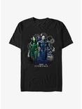 Marvel Eternals Sersi & Ikaris Star Walkers T-Shirt, BLACK, hi-res