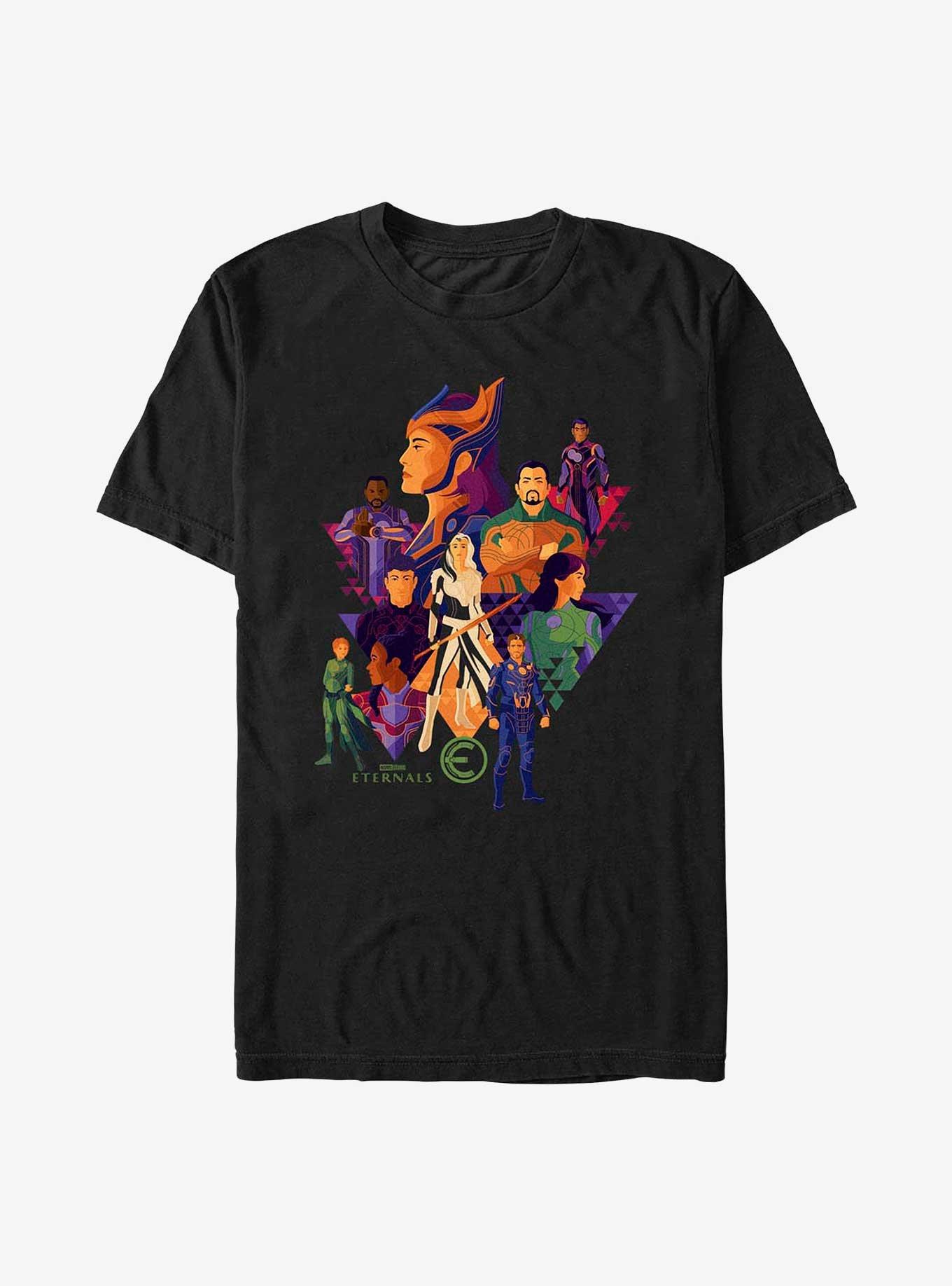 Marvel Eternals Triangle Group Poster T-Shirt, , hi-res