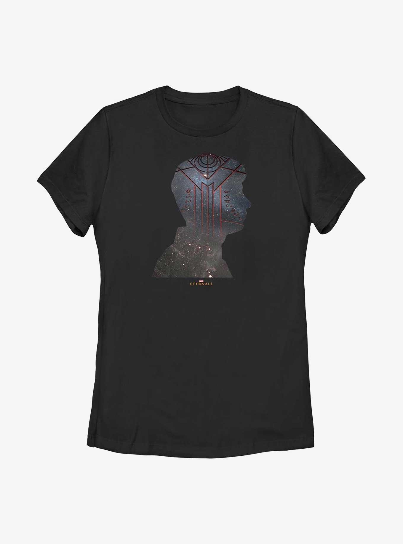 Marvel Eternals Galaxy Druig Silhouette Womens T-Shirt, BLACK, hi-res
