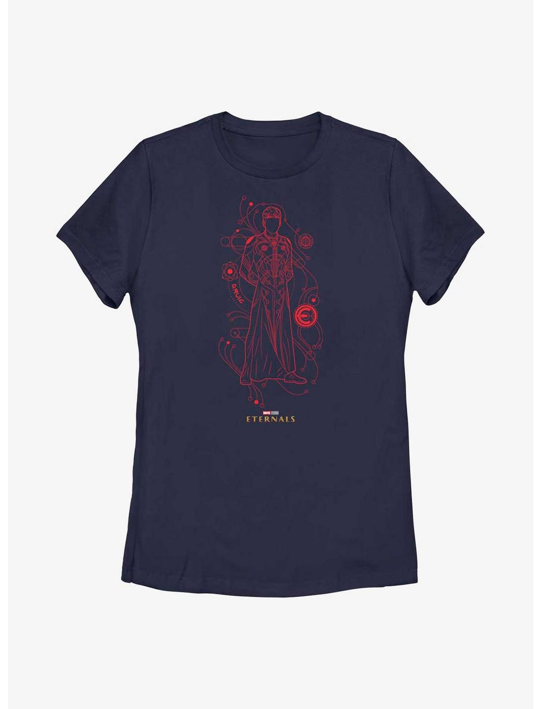 Marvel Eternals Druig Hero Line Art Womens T-Shirt, NAVY, hi-res