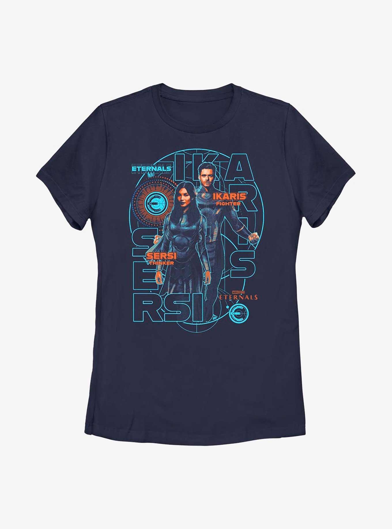 Marvel Eternals Sersi & Ikaris Brain & Brawn Womens T-Shirt, , hi-res