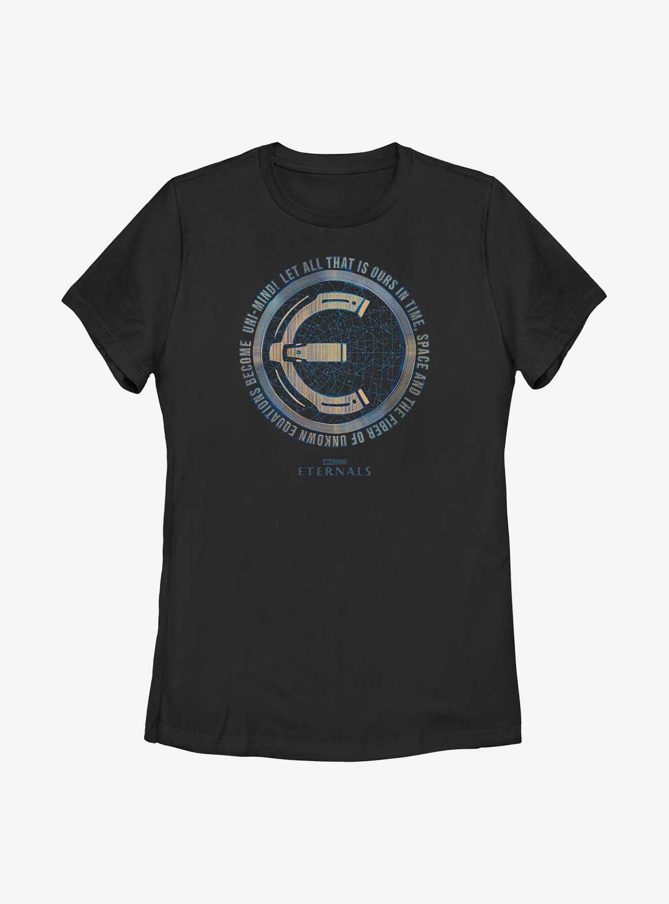 Marvel Eternals Circle Emblem Oath Womens T-Shirt, , hi-res
