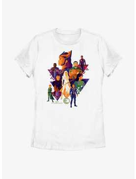 Marvel Eternals Triangle Group Poster Womens T-Shirt, , hi-res