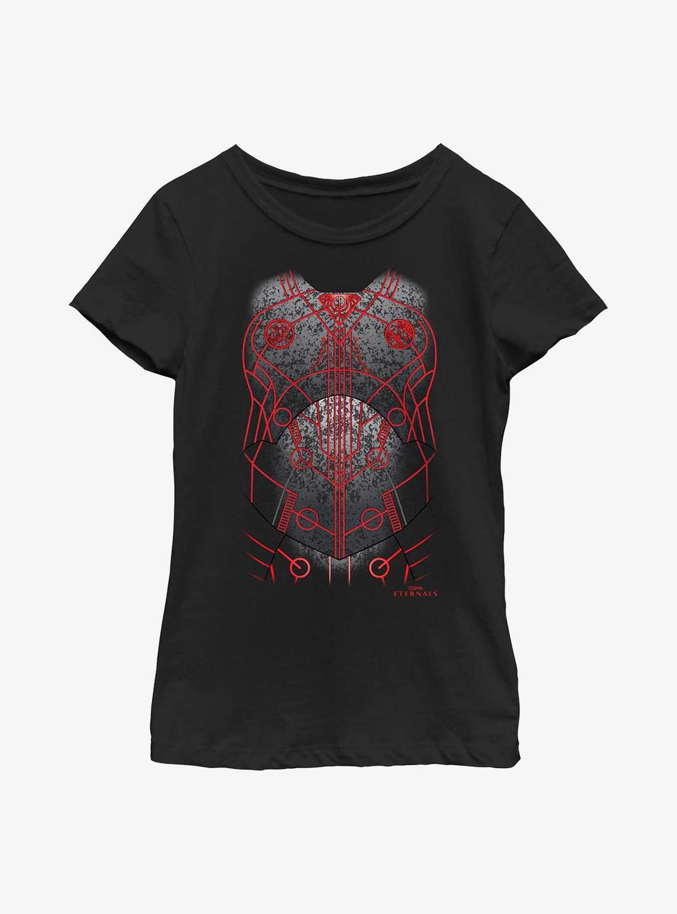 Marvel Eternals Druig Costume Youth Girls T-Shirt, BLACK, hi-res