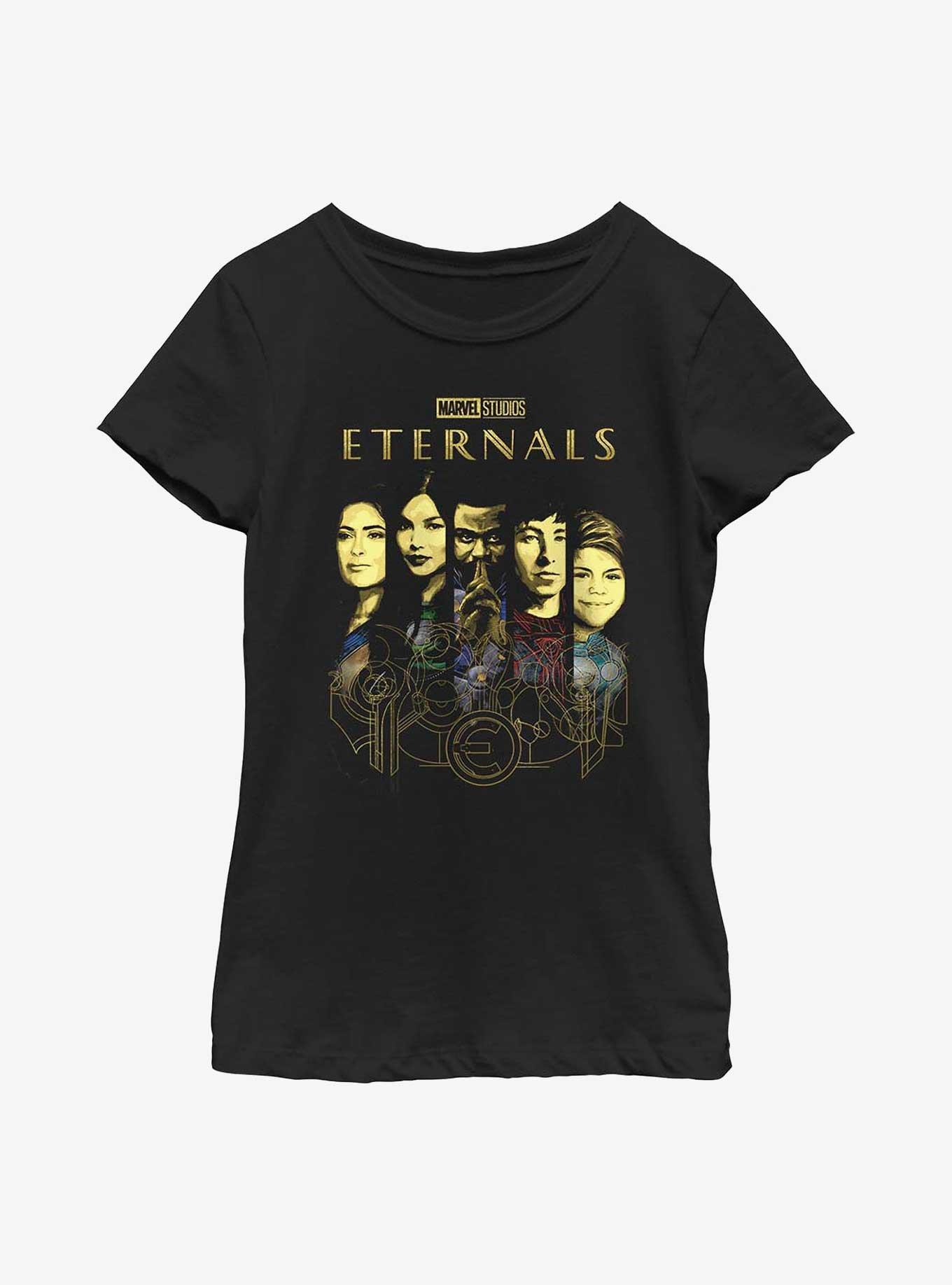 Marvel Eternals Sliced Panels Youth Girls T-Shirt, , hi-res