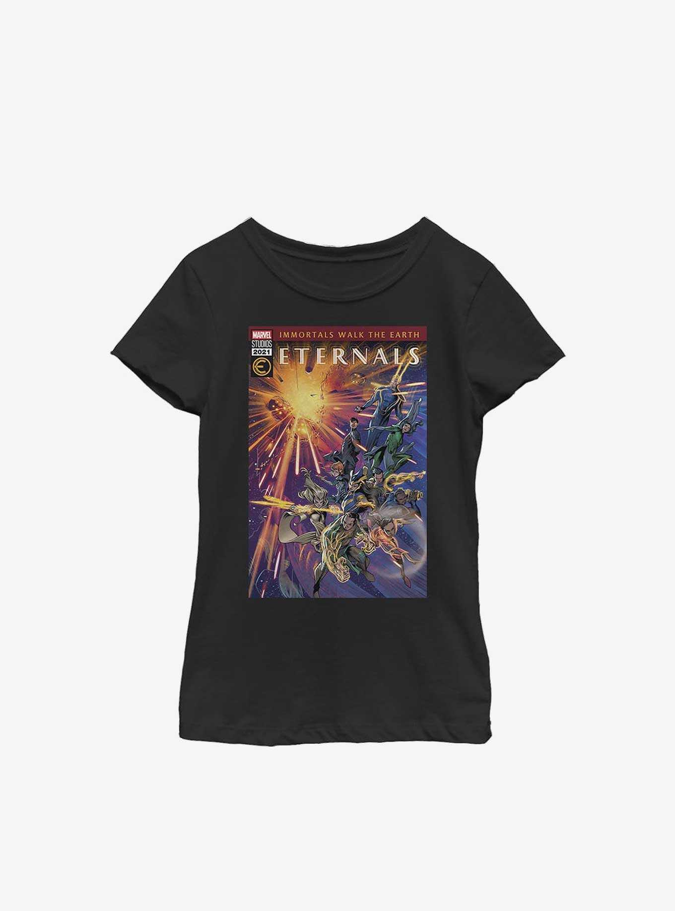 Marvel Eternals Comic Issue Group Youth Girls T-Shirt, , hi-res