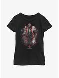 Marvel Eternals Painted Group Youth Girls T-Shirt, BLACK, hi-res