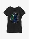 Marvel Eternals Sersi & Ikaris Star Walkers Youth Girls T-Shirt, BLACK, hi-res