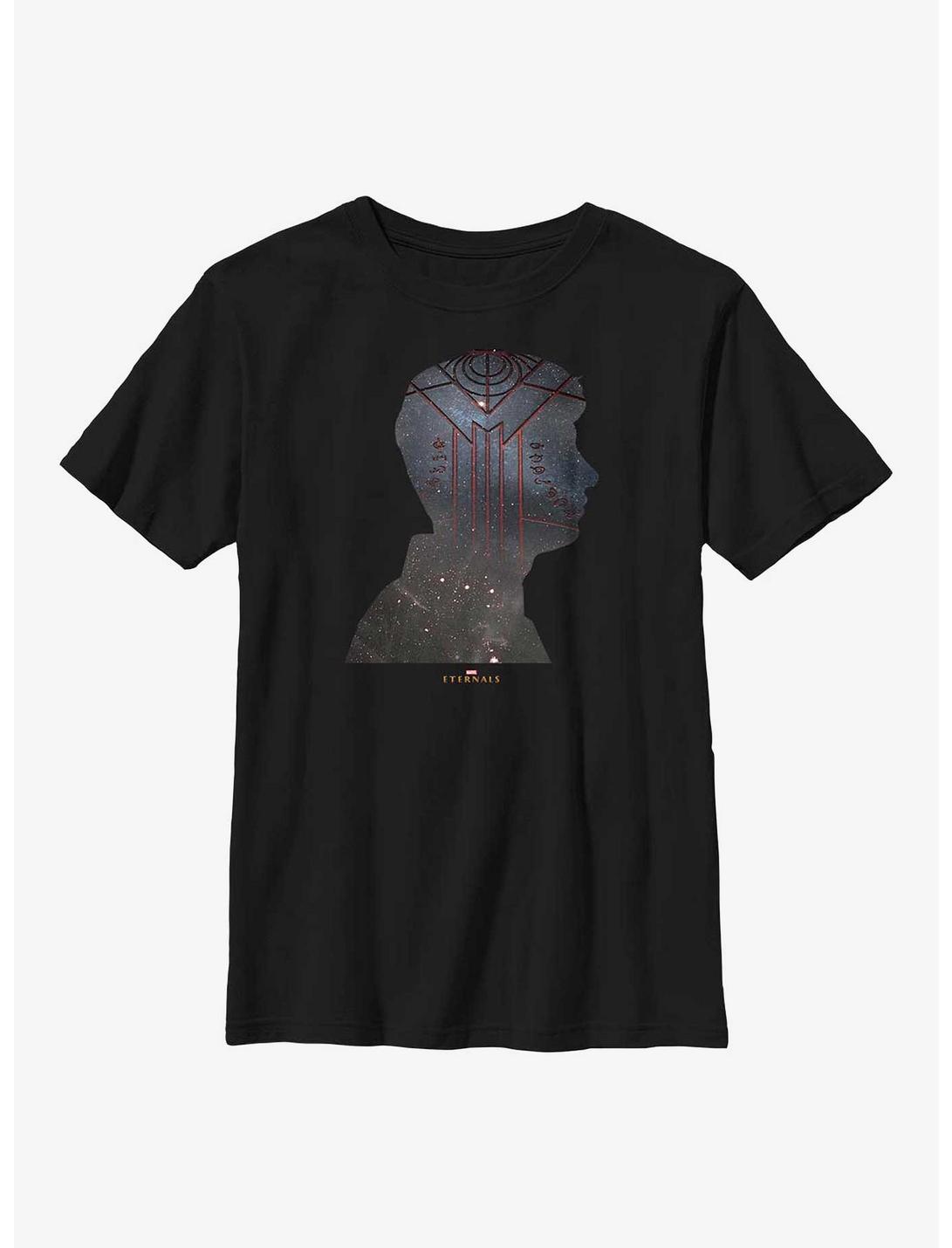 Marvel Eternals Galaxy Druig Silhouette Youth T-Shirt, BLACK, hi-res