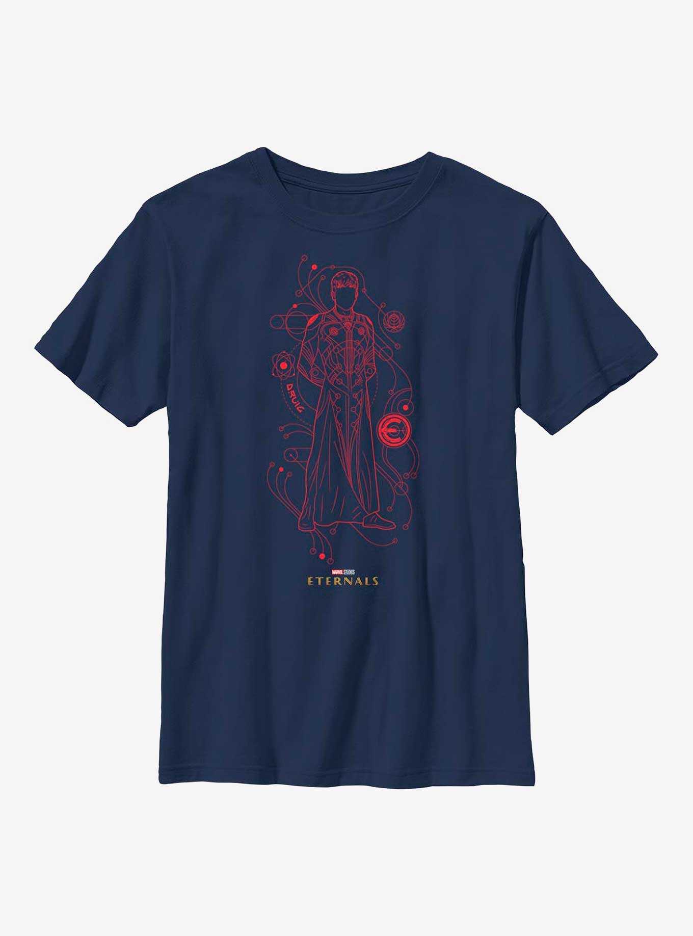 Marvel Eternals Druig Hero Line Art Youth T-Shirt, , hi-res