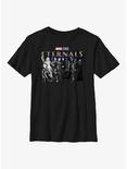 Marvel Eternals Heroes Lineup Youth T-Shirt, BLACK, hi-res