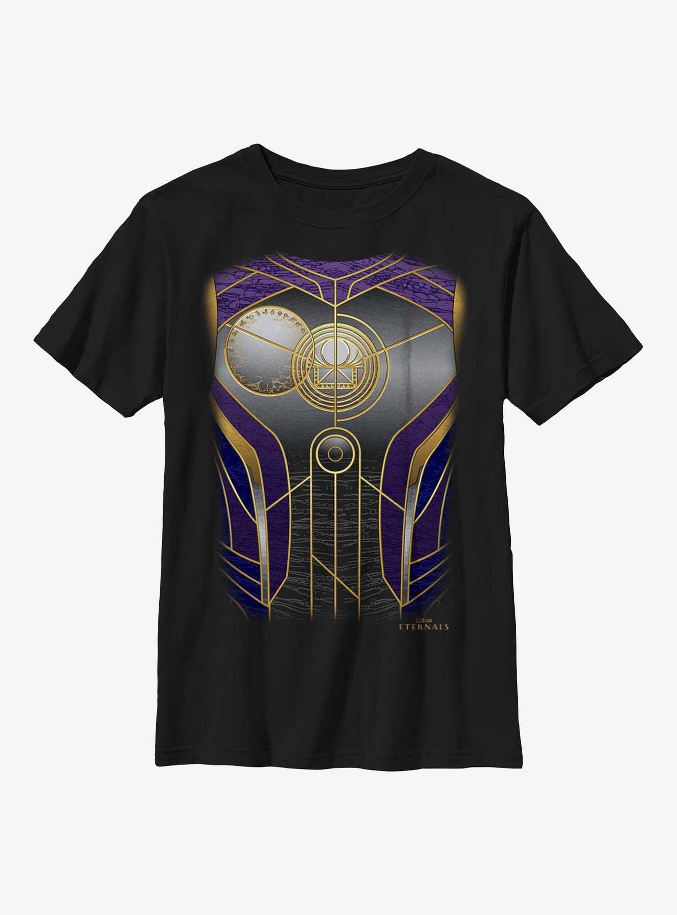 Marvel Eternals Kingo Costume Youth T-Shirt, BLACK, hi-res