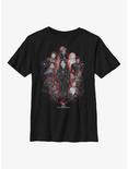 Marvel Eternals Painted Group Youth T-Shirt, BLACK, hi-res