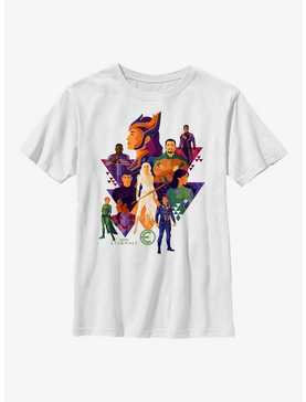 Marvel Eternals Triangle Group Poster Youth T-Shirt, , hi-res
