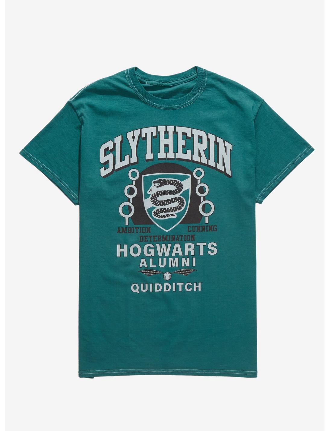 Harry Potter Slytherin Hogwarts Alumni T-Shirt - BoxLunch Exclusive, FOREST GREEN, hi-res