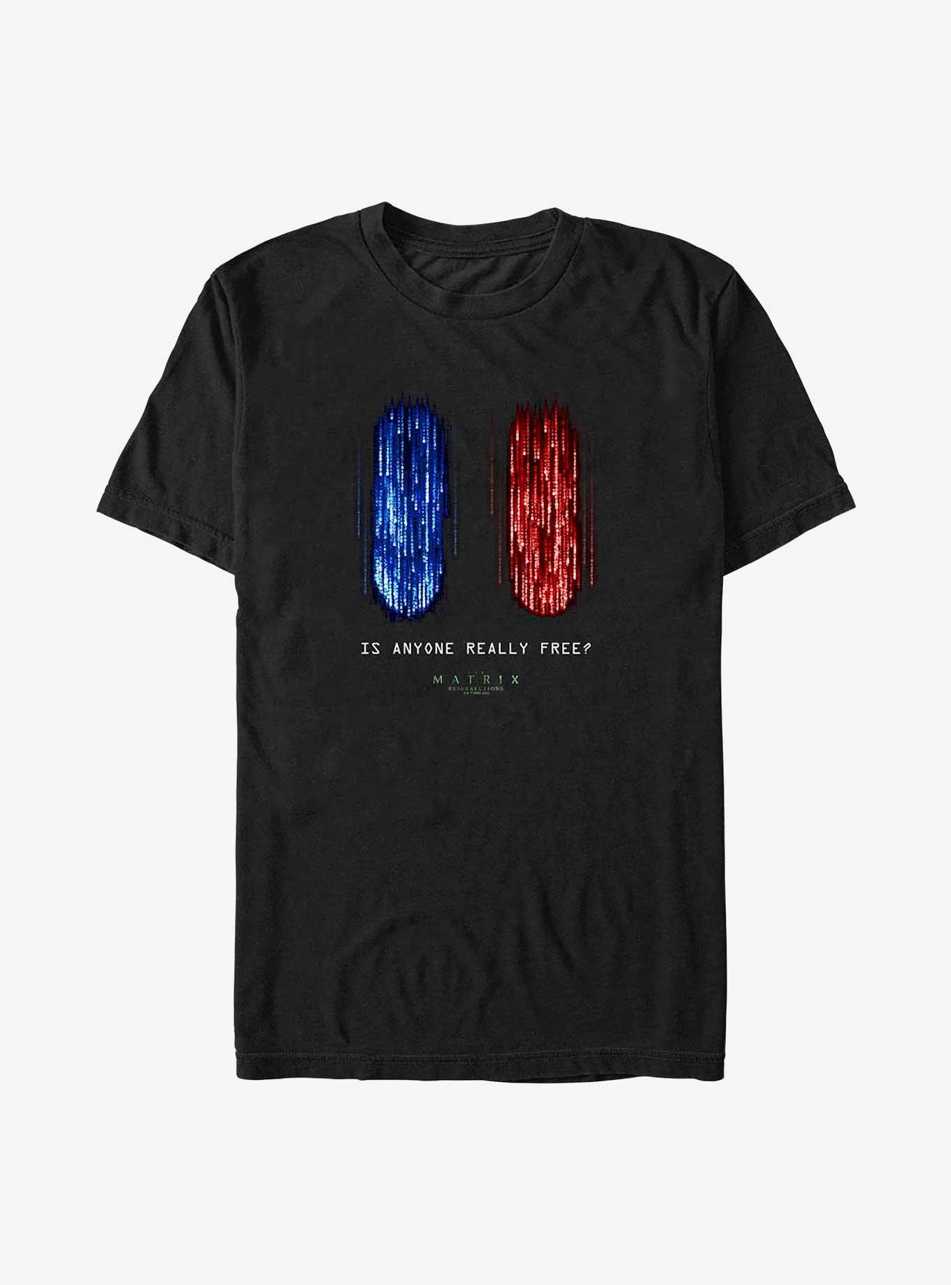 The Matrix Red Or Blue Pill T-Shirt, BLACK, hi-res