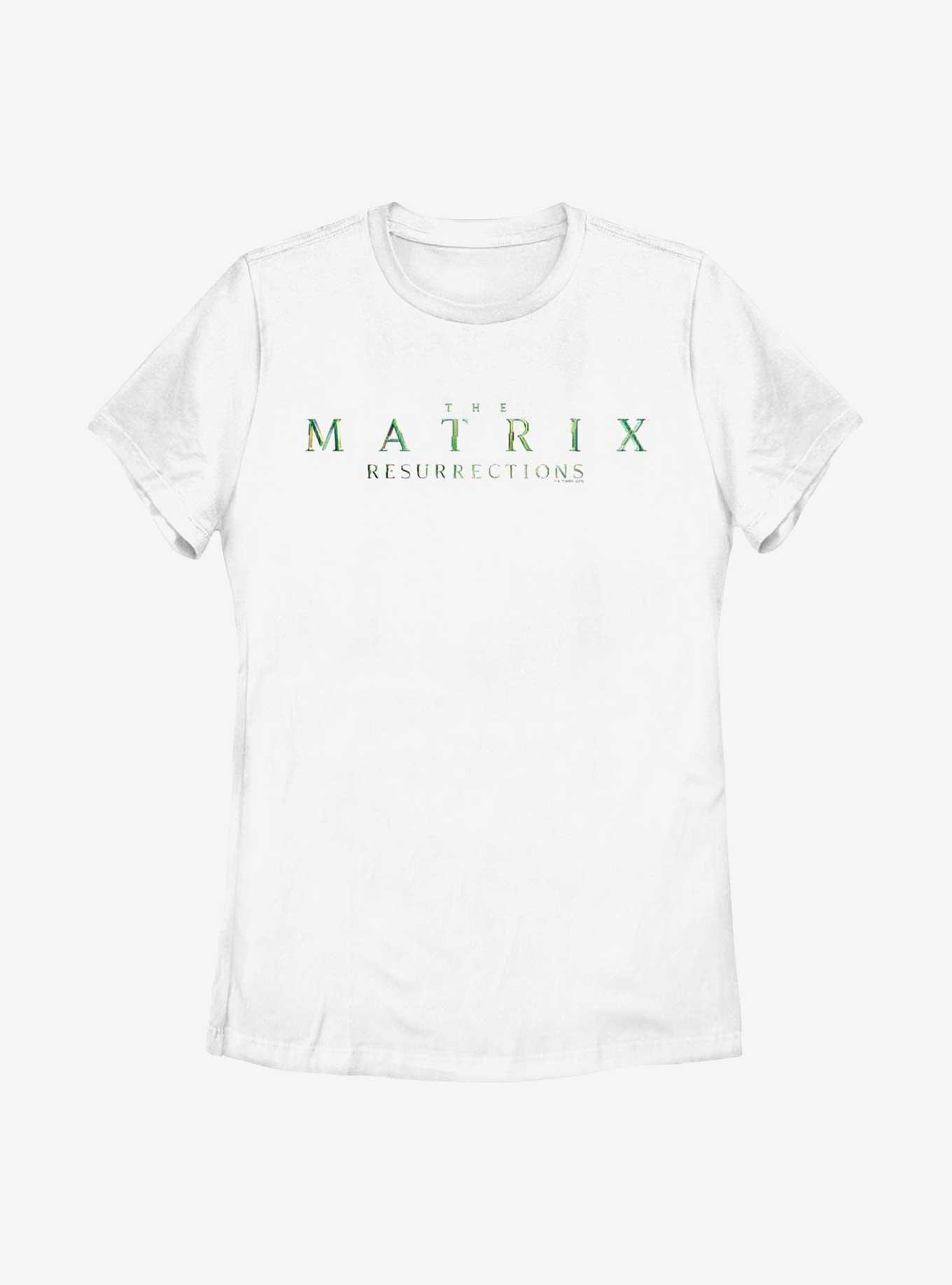 The Matrix Resurrections Logo Womens T-Shirt, WHITE, hi-res