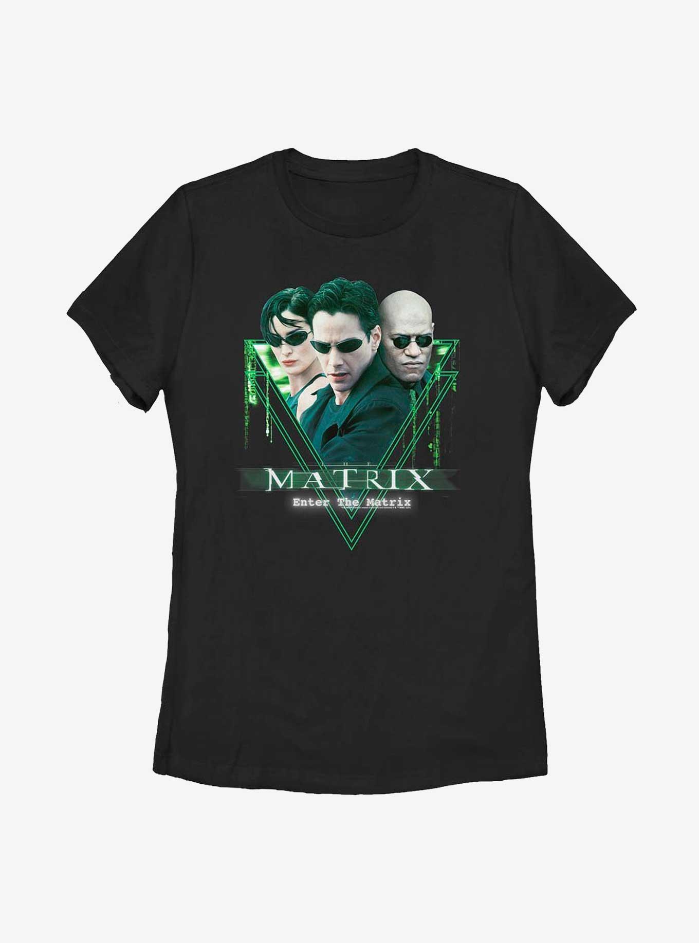 The Matrix Enter The Matrix Trio Womens T-Shirt, BLACK, hi-res