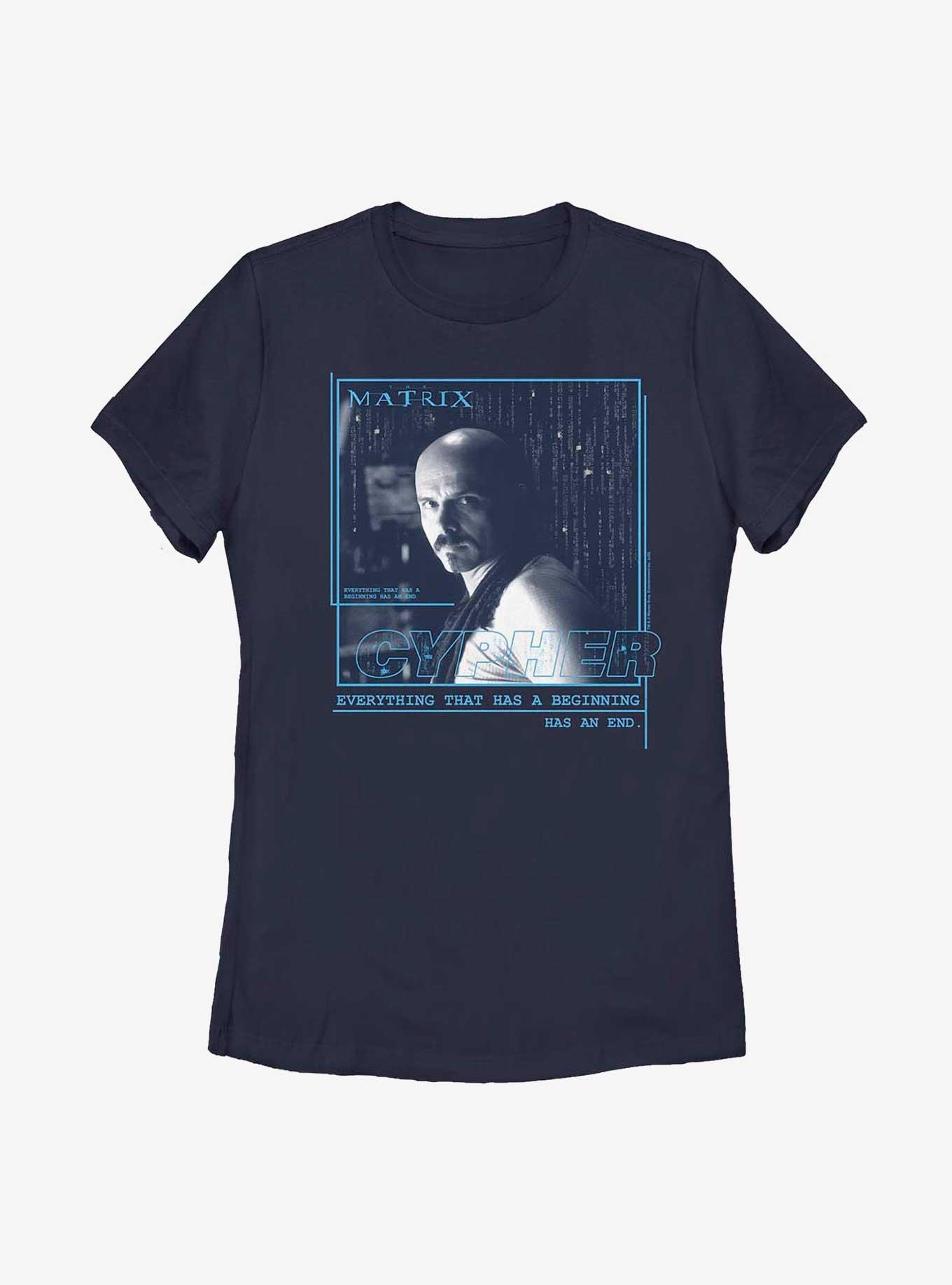 The Matrix Cypher Hero Shot Womens T-Shirt, NAVY, hi-res