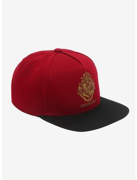 Harry Potter Gold Hogwarts Crest Snapback Hat, , hi-res