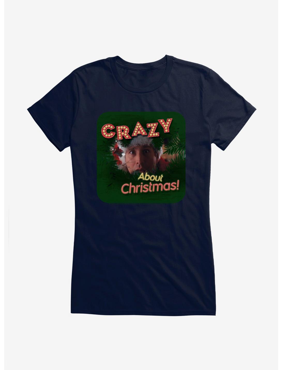 National Lampoon's Christmas Vacation Crazy About Christmas Girl's T-Shirt , NAVY, hi-res