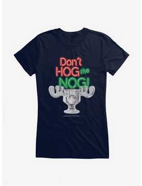 National Lampoon's Christmas Vacation Don?t Hog The Nog Girl's T-Shirt, NAVY, hi-res
