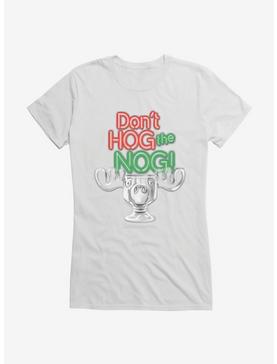 National Lampoon's Christmas Vacation Don?t Hog The Nog Girl's T-Shirt, WHITE, hi-res