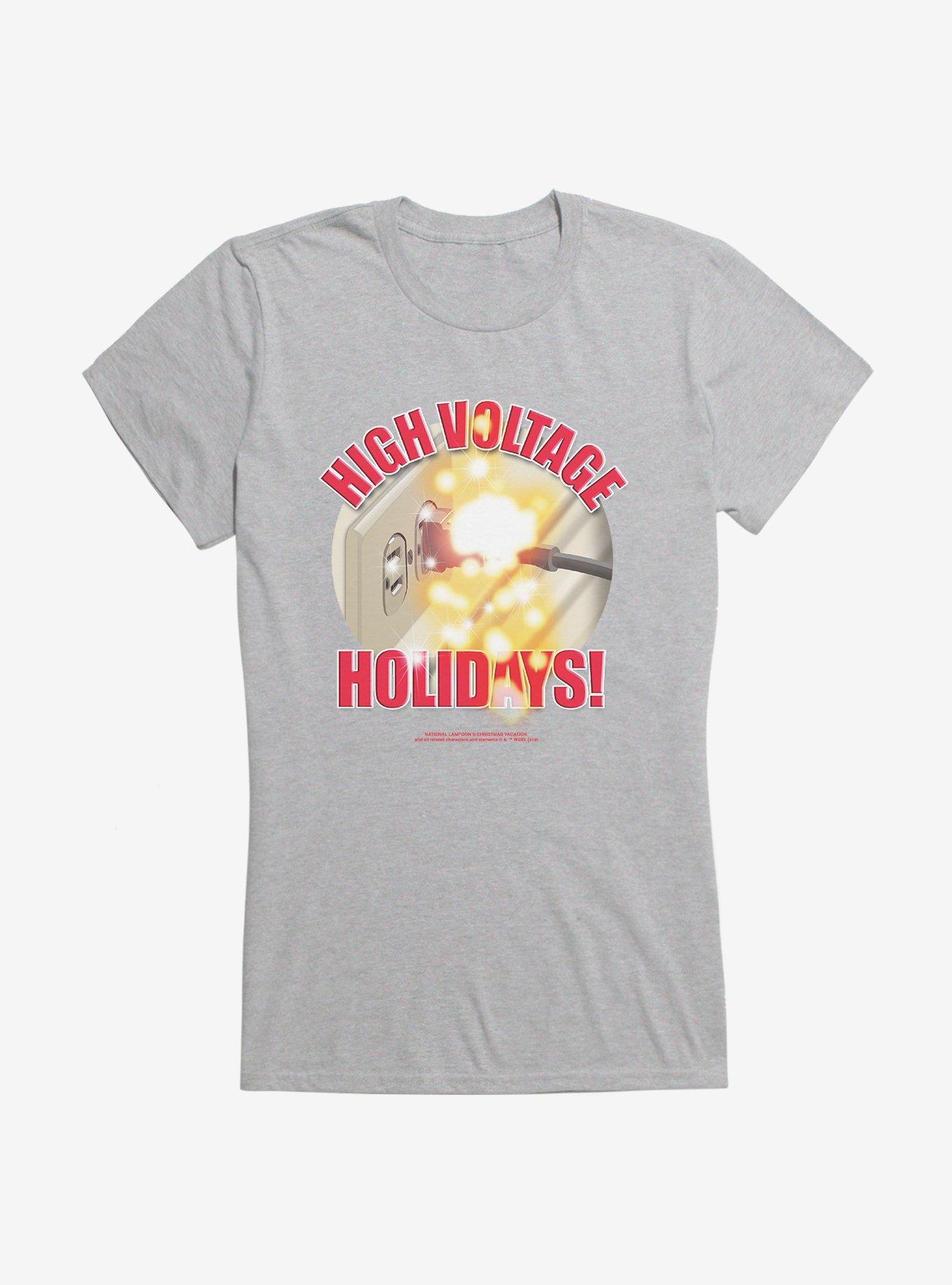 National Lampoon's Christmas Vacation High Voltage Girl's T-Shirt, HEATHER, hi-res