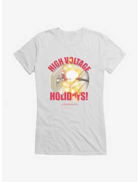 National Lampoon's Christmas Vacation High Voltage Girl's T-Shirt, WHITE, hi-res