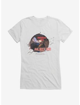 National Lampoon's Christmas Vacation Holidays Are Murder Girl's T-Shirt, WHITE, hi-res