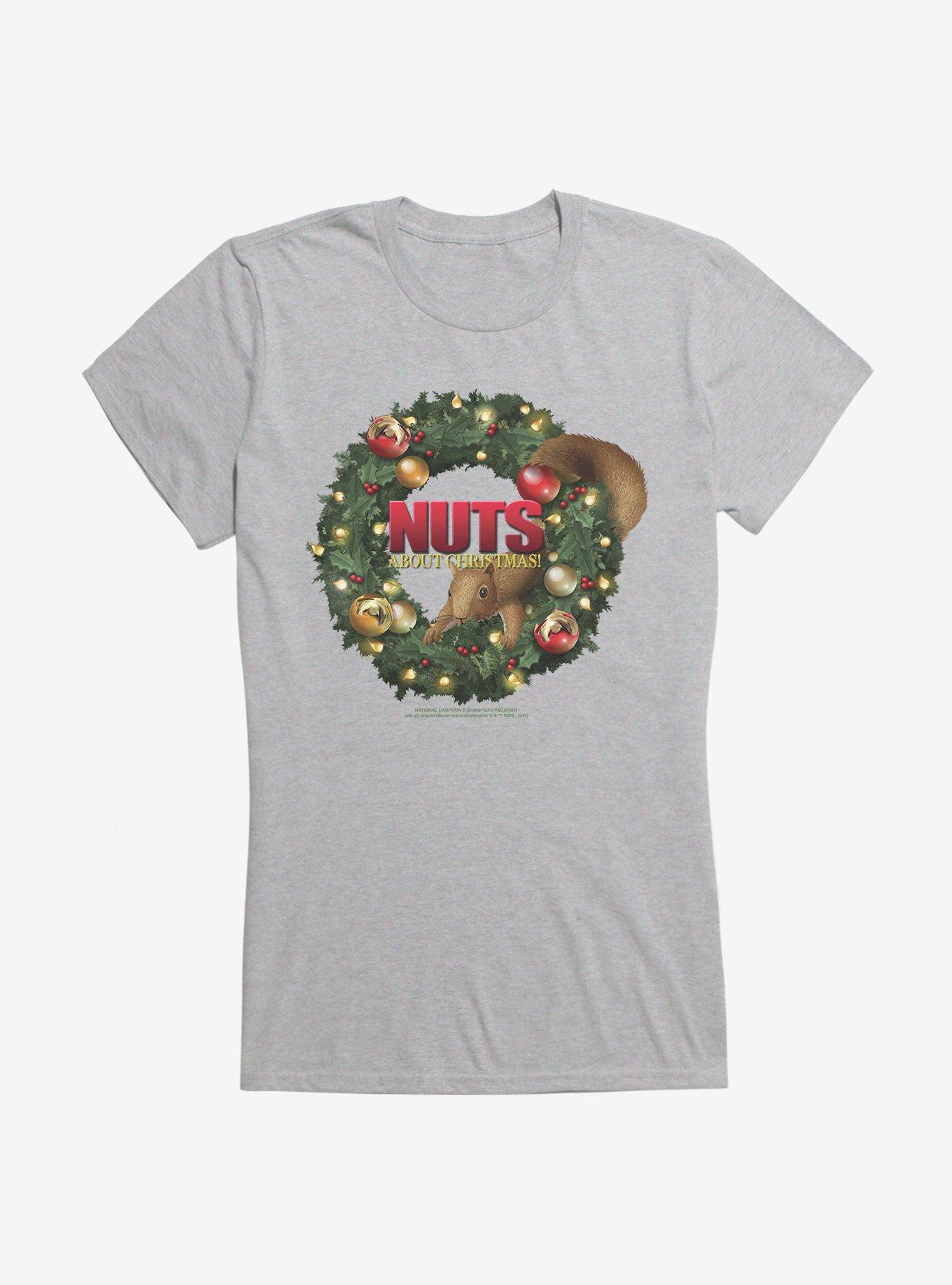 National Lampoon's Christmas Vacation Nuts About Christmas Girl's T-Shirt , HEATHER, hi-res