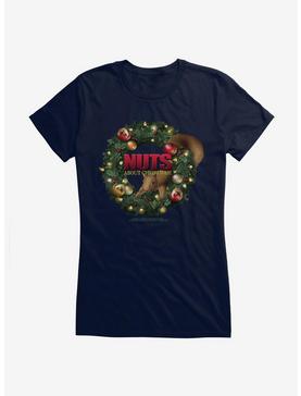 National Lampoon's Christmas Vacation Nuts About Christmas Girl's T-Shirt , NAVY, hi-res