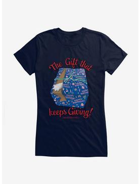 National Lampoon's Christmas Vacation The Gift That Keeps On Giving Girl's T-Shirt, NAVY, hi-res