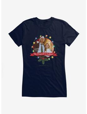 National Lampoon's Christmas Vacation The Happiest Christmas Girl's T-Shirt, NAVY, hi-res